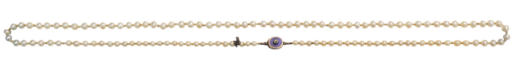 A pearl necklace, 19th century